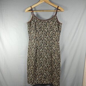 Papell Boutique Beaded Paisley Mini Dress Sleeveless Cocktail Party Size 6